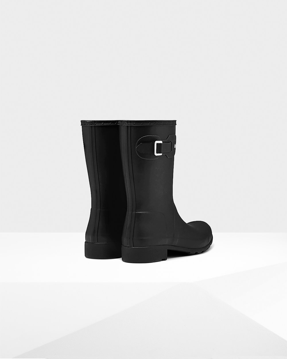 Hunter Original Tour Foldable Short Rain Boots - For Sale Cheap Womens Black - SAQLIK692